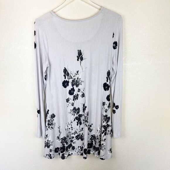 Soft Surroundings Long Sleeve Floral Blouse Top Small - Picture 6 of 6